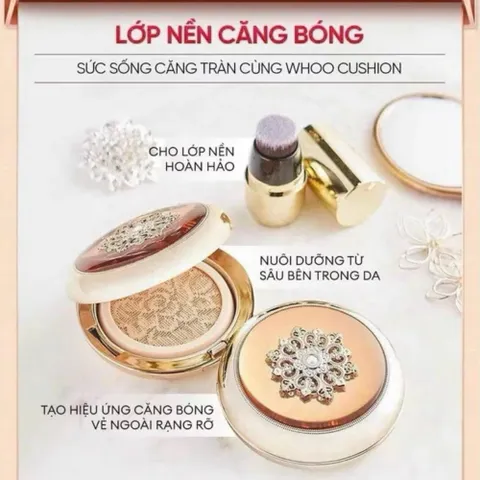 Phấn Nước Whoo Radiant Essence Cushion SPF50+++ – Dưỡng Da Hoàng Cung, Che Phủ Tự Nhiên, Căng Bóng 388930