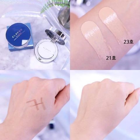 Phấn Nước Klavuu High Coverage Cushion SPF50+++ – Trang Điểm Dưỡng Da, Che Phủ Hoàn Hảo, Kiểm Soát Dầu & Chống Nắng 15g