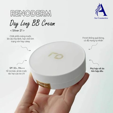 Phấn Nước Renoderm DayLong BB Cream SPF50/PA+++ - Lớp Nền Đẹp Như Da Thật, Duy Trì Lớp Trang Điểm Căng Mướt Suốt Ngày 15g