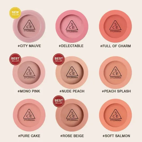 Phấn Má Hồng 3CE Face Blush - Tông Tự Nhiên, Lên Màu Chuẩn, Mịn Màng Lâu Trôi, Dùng Hàng Ngày, Dễ Tán, Phấn Trang Điểm Hàn Quốc