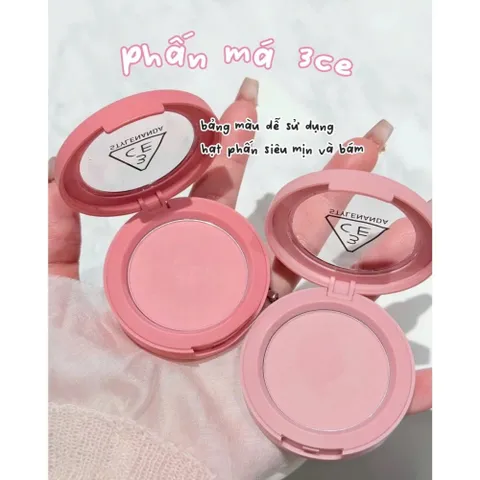 Phấn Má Hồng 3CE Face Blush - Tông Tự Nhiên, Lên Màu Chuẩn, Mịn Màng Lâu Trôi, Dùng Hàng Ngày, Dễ Tán, Phấn Trang Điểm Hàn Quốc