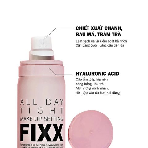 Xịt Khóa Nền So’Natural Make Up Setting Fixx - Giữ Lớp Trang Điểm Lâu Trôi, Căng Bóng Mịn Lì, Dưỡng Ẩm Tự Nhiên
