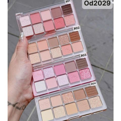 Bảng Phấn Mắt Odbo 10 Ô - Phấn Nén Dễ Phối, Lên Màu Chuẩn, Đa Dạng Tone Màu Matte và Shimmer, Thương Hiệu Thái Lan