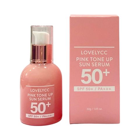Serum Chống Nắng Lovelycc Pink Tone Up SPF 50+ PA++++ - Dưỡng Trắng, Nâng Tông, Giữ Ẩm Da, Khối Lượng 30g, Xuất Xứ Hàn Quốc