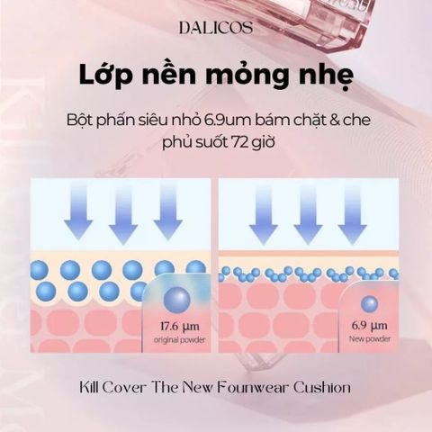 Phấn Nước Cushion CLIO Kill Cover Mesh Glow 15g - Che Phủ Tự Nhiên, Căng Bóng + Lõi Refill - Mỹ Phẩm Hàn Quốc Đáng Mua