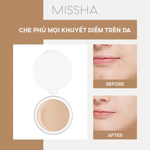 Phấn Nước Cushion Missha Velvet Finish SPF50+ PA+++– Lớp Nền Đẹp, Che Phủ Đỉnh, Chống Nắng Siêu Đỉnh 388965