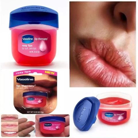Sáp Son Dưỡng Môi Vaseline Lip Therapy 7G – Dưỡng Ẩm Căng Mọng và Mềm Mịn, Chống Nứt Nẻ, Hương Vani và Hương Hồng