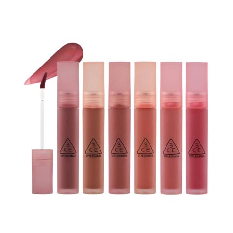 Son Kem Nhung Lì 3CE Mềm Mịn 4g - Gel Tint Mờ Tự Nhiên, Dưỡng Ẩm Môi, Hiệu Ứng Blur Che Khuyết Điểm