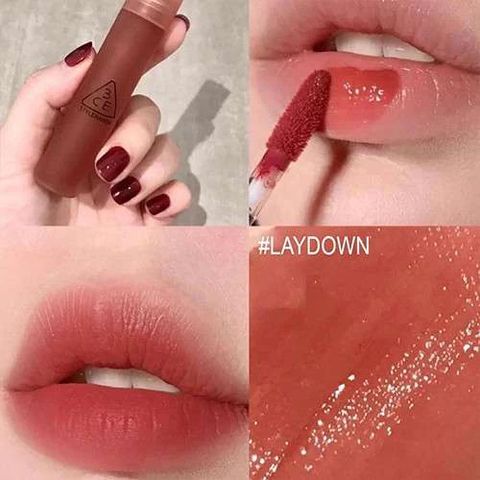Son Kem Nhung Lì 3CE Mềm Mịn 4g - Gel Tint Mờ Tự Nhiên, Dưỡng Ẩm Môi, Hiệu Ứng Blur Che Khuyết Điểm