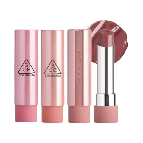 Son Bóng Dưỡng Môi 3CE Glazy Lip Glow - Tăng Cường Độ Ẩm, Bóng Mượt Tự Nhiên, Giúp Môi Căng Mọng, 5g
