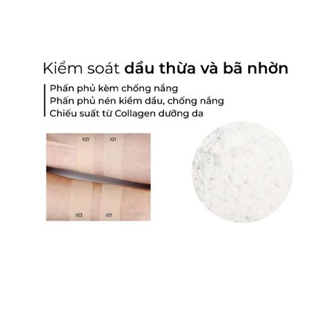 Phấn Phủ Nén Karadium Collagen Smart Sun Pact SPF50+ PA+++ 11g - Che Phủ, Kiềm Dầu, Chống Nắng Cho Da Dầu, Nhạy Cảm