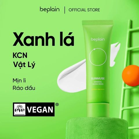 Kem Chống Nắng Beplain SPF50+ PA++++ - Dành Cho Da Dầu, Da Khô, Hoàn Hảo Cho Trang Điểm Tự Nhiên, Bảo Vệ Tối Ưu Tia UVA/UVB
