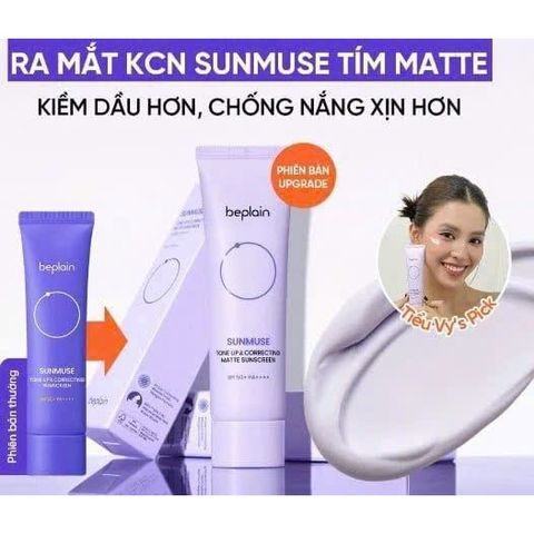 Kem Chống Nắng Beplain SPF50+ PA++++ - Dành Cho Da Dầu, Da Khô, Hoàn Hảo Cho Trang Điểm Tự Nhiên, Bảo Vệ Tối Ưu Tia UVA/UVB