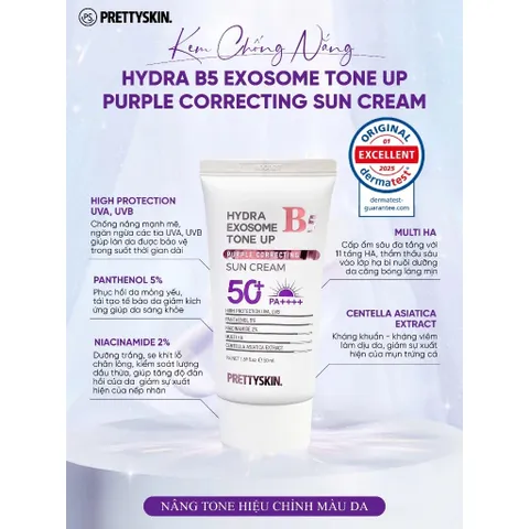 Kem Chống Nắng Phục Hồi Da Prettyskin B5 SPF50+ PA++++ 70ml – Phục Hồi Da, Dưỡng Ẩm & Làm Dịu 389036