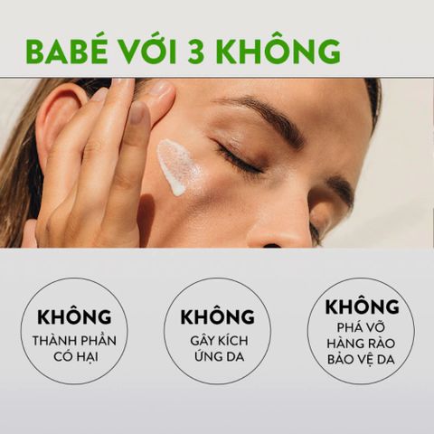 Kem Chống Nắng Babe Super Fluid SPF50 50ml - Bảo Vệ Da Nhạy Cảm, Chống Nước, Ngăn Chặn Lão Hóa và Tia UV