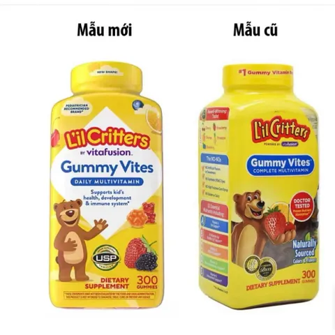 Kẹo dẻo gấu bổ sung Vitamin L'il Critters Gummy Vites 389094