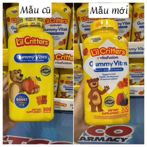 Kẹo dẻo gấu bổ sung Vitamin L'il Critters Gummy Vites 389094