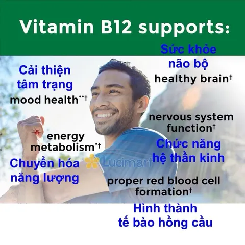 [Date 2027] Viên bổ sung Vitamin B12 Nature Made 1000 mcg của Mỹ 389097