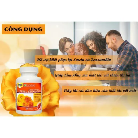 [Date 2027] Viên uống Bổ Mắt Trunature Vision Complex Lutein &Zeaxanthin 140v 389104