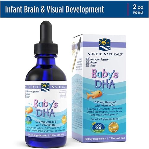 Siro Baby's DHA Nordic 60ml - Bổ sung Omega 3, DHA, Vitamin D cho bé - Hỗ trợ phát triển trí não và thị giác an toàn, hiệu quả