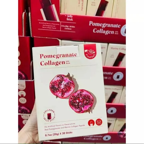 [DATE 10.2023] THẠCH LỰU POMEGRANATE COLLAGEN JELLY STICK 30 GÓI CỦA MỸ 389113