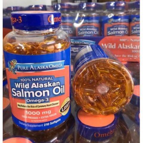 [Date 2027] Viên uống dầu cá hồi Pure Alaska Omega-3 Wild Alaskan Salmon Oil 389114