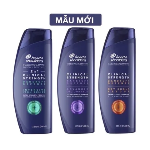 [Hàng Mỹ] Dầu Gội chuyên sâu ngăn Gàu Head & Shoulders 400ml 389116