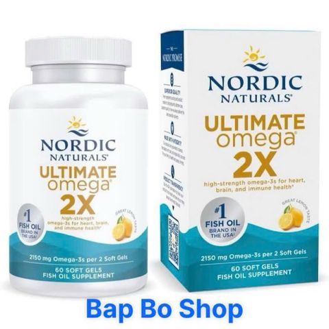 [Bap Bo shop] Viên Uống Omega 3 Nordic Naturals Ultimate Omega 2X - Hỗ Trợ Tim Mạch, Não Bộ 389120