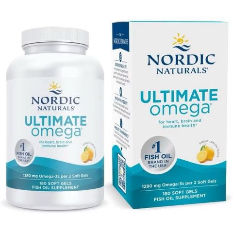 Viên Uống Dầu Cá Omega-3 Nordic Naturals Ultimate Omega 1280mg Hỗ Trợ Tim Mạch Não Bộ Mắt 389126