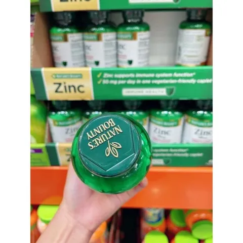 Viên uống bổ sung kẽm Nature’s Bounty Zinc 50mg 100 viên  và 400 viên 389135