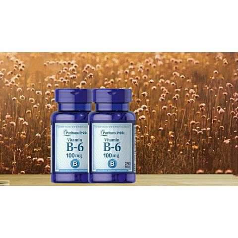 [Date 2026] Viên Uống Vitamin B6 Hỗ Trợ Tăng Cường Sức Khỏe Tim Mạch  100mg Puritan's Pride 389154