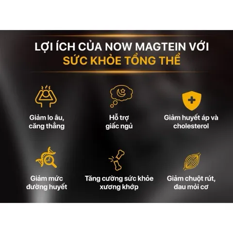 Viên uống Magie L-Threonate Now Magtein giúp cải thiện trí nhớ, giảm stress, mất ngủ, chuột rút 389155