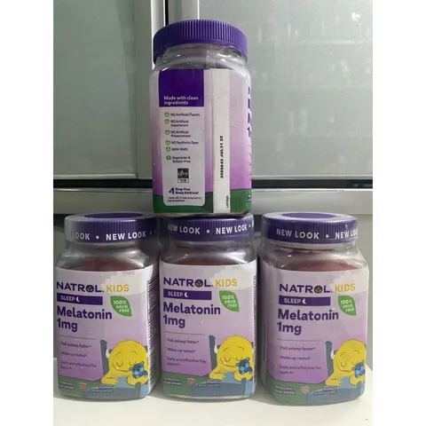 [BapBo shop] Kẹo bổ sung Melatonin 1mg – Giúp bé ngủ ngon, dễ ngủ, giảm khó ngủ – viên nhai vị dâu 389156