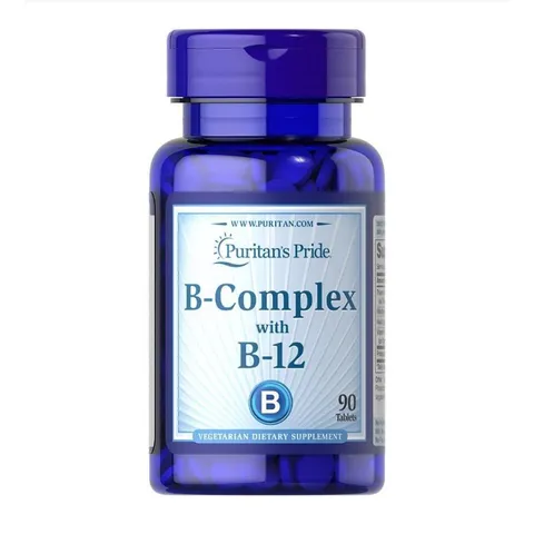 [Date 05/26] Viên Uống bổ máu, tăng cường sức khoẻ vitamin B complex with vitamin B12 Puritan Pride (90v) 389169