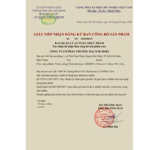 [Date 2027] Viên uống Nattokinase 2000FUs Doctor’s Best Nattokinase 2000FUs - chống đông máu, ngừa tai biến, đột quy 389172