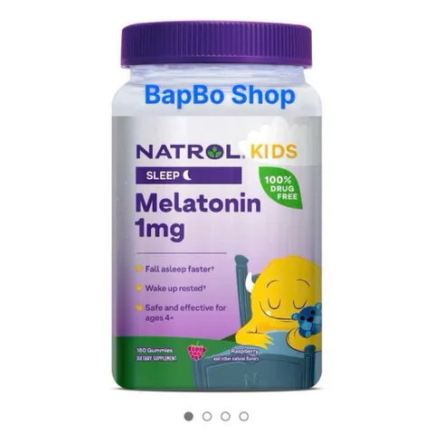 Kẹo bổ sung Melatonin 1mg – Hỗ trợ ngủ ngon, giảm khó ngủ cho bé từ 4 tuổi 389189