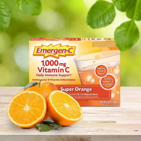 Thực phẩm bổ sung dạng sủi Emergen-C 1000mg vitamin C nhiều mùi