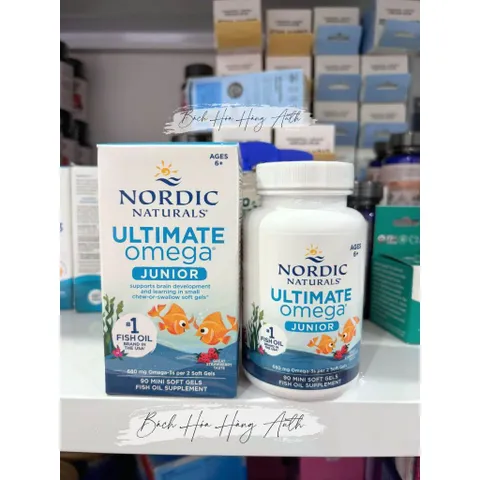 [BapBo.shop] Nordic Naturals Ultimate Omega Junior, Viên uống bổ sung Omega 3 Hỗ trợ phát triển trí não cho bé từ 6 tuổi 389206