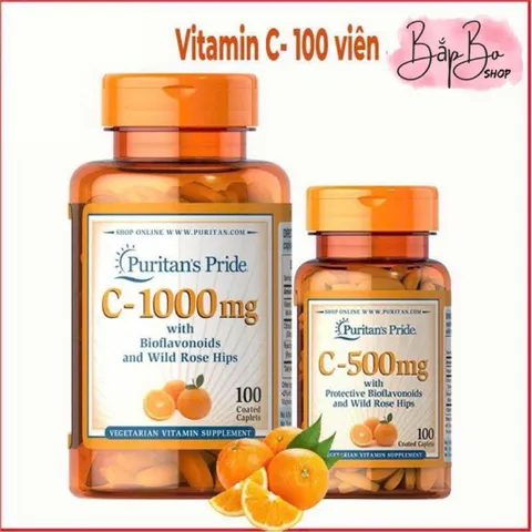 Viên uống bổ sung Vitamin C Puritan’s Pride 500mg / 1000mg – tăng đề kháng, đẹp da, chống oxy hóa 389207