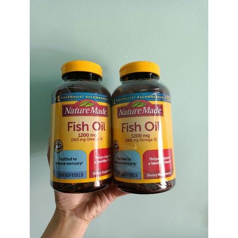 [Date 2027] Dầu cá Fish oil 1000mg - 1200mg Nature Made 389208