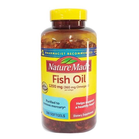 [Date 2027] Dầu cá Fish oil 1000mg - 1200mg Nature Made 389208