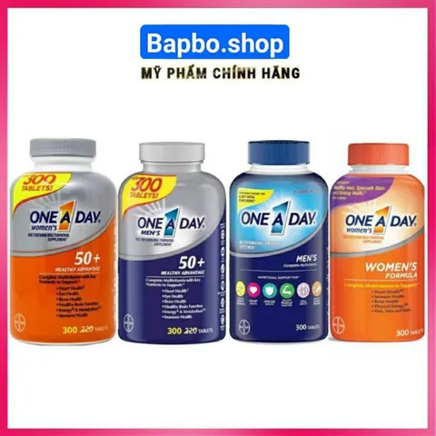 Viên uống bổ sung vitamin One A Day Women's và Men's 50+ cho phụ nữ và nam giới 300v 389209