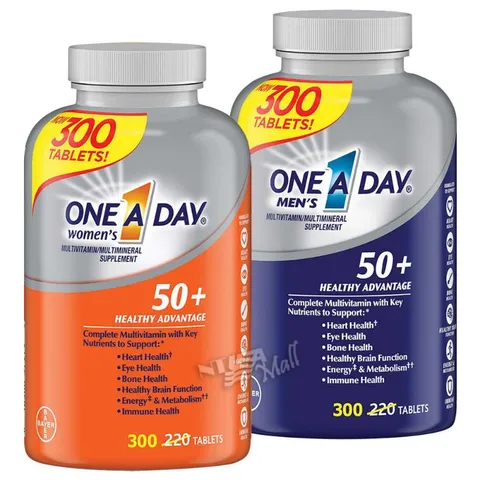 Viên uống bổ sung vitamin One A Day Women's và Men's 50+ cho phụ nữ và nam giới 300v 389209