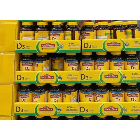 Viên uống bổ sung Vitamin D3 25mg - 125mg NATURE MADE 389211