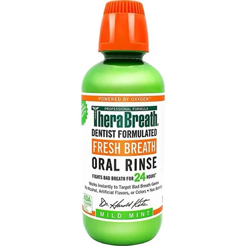 Nước súc miệng TheraBreath Fresh Breath Dentist ngăn ngừa sâu răng, giảm vôi răng, cao răng 2 lần 389221