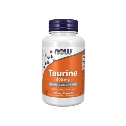 Viên uống bổ sung Taurine 500mg NOW Foods – Hỗ trợ thần kinh, tim mạch, thị lực, giảm stress, ngủ ngon 389225