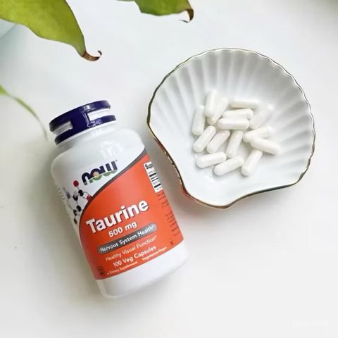Viên uống bổ sung Taurine 500mg NOW Foods – Hỗ trợ thần kinh, tim mạch, thị lực, giảm stress, ngủ ngon 389225