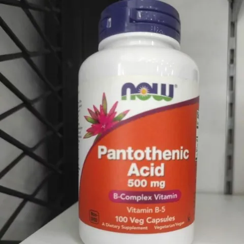 [ Date 2028] Viên uống bổ sung vitamin B5 Now Pantothenic Acid 500g