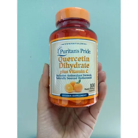 [Date 7/2025] Tăng cường sức đề kháng Quercetin plus vitamin C 1400mg 100v