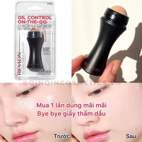 Thanh lăn thấm dầu, cây lăn hút dầu làm từ đá núi lửa Revlon 389241